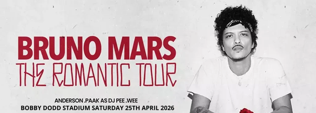 Bruno Mars at Bobby Dodd Stadium